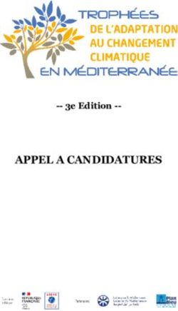 APPEL A CANDIDATURES - 3e Edition