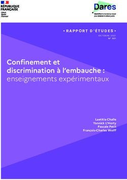 Confinement et discrimination &agrave; l'embauche : enseignements exp&eacute;rimentaux RAPPORT D'&Eacute;TUDES - Dares