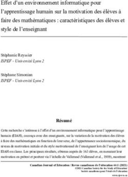 Effet d'un environnement informatique pour l'apprentissage humain sur la motivation des élèves à faire des mathématiques : caractéristiques des ...