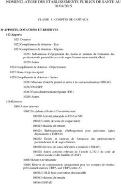 NOMENCLATURE DES ETABLISSEMENTS PUBLICS DE SANTE AU