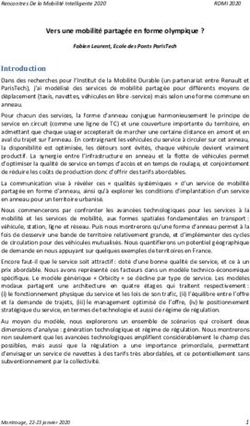 Vers une mobilité partagée en forme olympique ? - Archive ...