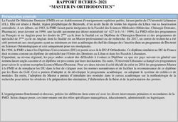 RAPPORT HCERES- 2021 "MASTER IN ORTHODONTICS"