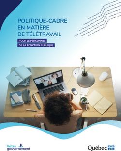 POLITIQUE-CADRE EN MATIÈRE DE TÉLÉTRAVAIL - POUR LE PERSONNEL DE LA FONCTION PUBLIQUE - Gouvernement du ...
