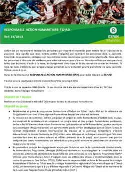 RESPONSABLE ACTION HUMANITAIRE-TCHAD - Ref: 14/18-19 - Coordinadora ONGD