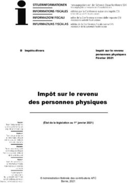 Impôt sur le revenu des personnes physiques - ESTV