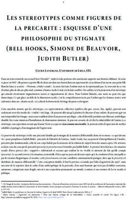 JUDITH BUTLER LES STEREOTYPES COMME FIGURES DE