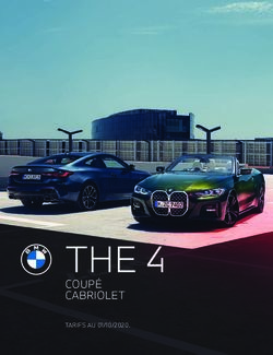 THE 4 COUPÉ CABRIOLET - TARIFS AU 01/10/2020 - Bayern Auto Sport