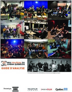 20 GUIDE D'ANALYSE québécois - Prix collégial du cinéma québécois