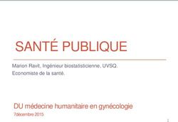 SANT&Eacute; PUBLIQUE DU m&eacute;decine humanitaire en gyn&eacute;cologie - 7d&eacute;cembre 2015