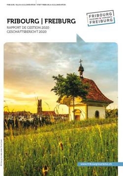 FRIBOURG | FREIBURG RAPPORT DE GESTION 2020 GESCH&Auml;FTSBERICHT 2020 - R&eacute;seau d'information touristique ...