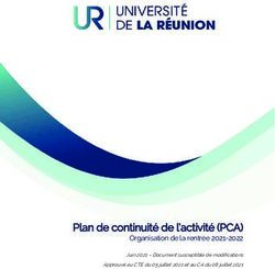 PPlan de continuit&eacute; de l'activit&eacute; (PCA) - Organisation de la rentr&eacute;e 2021-2022 Juin 2021 - Document susceptible de modifications ...