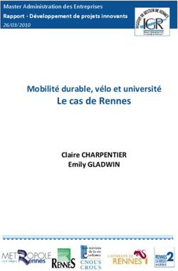 Le cas de Rennes Mobilité durable, vélo et université - Claire CHARPENTIER Emily GLADWIN