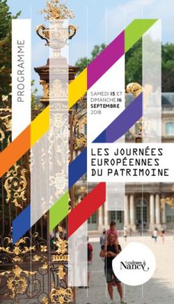 LES JOURNEES EUROPEENNES DU PATRIMOINE - SAMEDI 15 ET DIMANCHE 16 SEPTEMBRE 2018 - Ville de Nancy