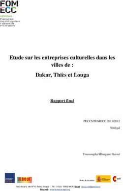 Etude sur les entreprises culturelles dans les villes de : Dakar, Thiès et Louga - Interarts