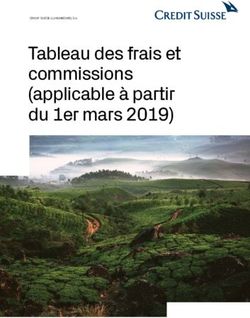 Tableau des frais et commissions (applicable à partir du 1er mars 2019)