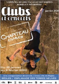 Janvier 2020 L'OFFICIEL DES SPECTACLES ET DES SORTIES BORDEAUX MÉTROPOLE - Clubs et Concerts