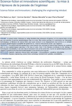 Science-fiction et innovations scientifiques : la mise &agrave; l'&eacute;preuve de la pens&eacute;e de l'ing&eacute;nieur - OpenScience