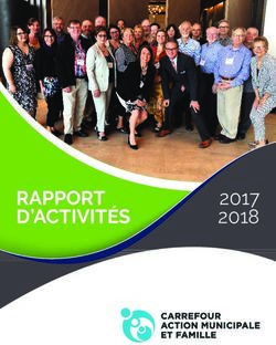 RAPPORT D'ACTIVITÉS 2017 2018 - Carrefour Action Municipale et Famille