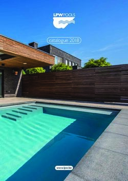 Catalogue 2018 - www.lpw.be - LPW Pools