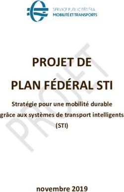 PROJET DE PLAN FÉDÉRAL STI - novembre 2019 (STI) Stratégie pour une mobilité durable - Federale Overheidsdienst Mobiliteit ...