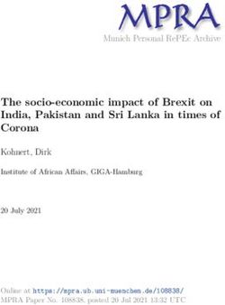 The socio-economic impact of Brexit on India, Pakistan and Sri Lanka in times of Corona