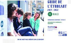 GUIDE DE L'&Eacute;TUDIANT DAI.3 FC - ON NE NA&Icirc;T PAS CR&Eacute;ATIF,ON LE DEVIENT - Esam Design