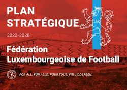 PLAN STRATÉGIQUE 2022-2026 - FOR ALL. FÜR ALLE. POUR TOUS. FIR JIDDEREEN.