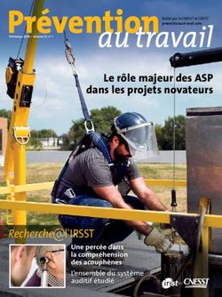 Recherche l'IRSST - Le rôle majeur des ASP dans les projets novateurs - Prévention au travail