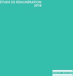 ÉTUDE DE RÉMUNÉRATION 2018 - Robert Walters