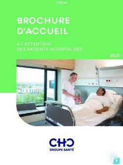 BROCHURE D'ACCUEIL À L'ATTENTION DES PATIENTS HOSPITALISÉS 2021 - CHC