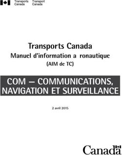 COM - COMMUNICATIONS, NAVIGATION ET SURVEILLANCE - Transports Canada Manuel d'information aéronautique