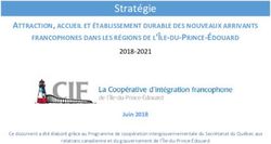 Strat&eacute;gie ATTRACTION, ACCUEIL ET &Eacute;TABLISSEMENT DURABLE DES NOUVEAUX ARRIVANTS - Immigration Francophone