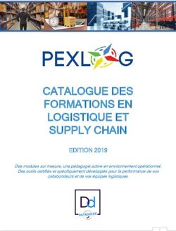 CATALOGUE DES FORMATIONS EN LOGISTIQUE ET SUPPLY CHAIN - Pexlog