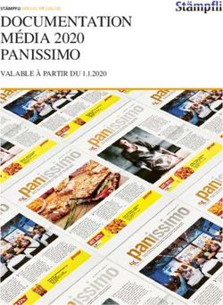 DOCUMENTATION MÉDIA 2020 PANISSIMO - VALABLE À PARTIR DU 1.1.2020 - Stämpfli AG