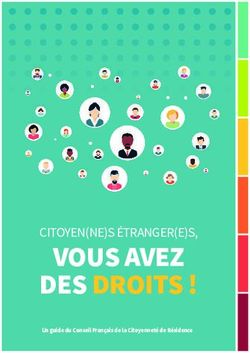 VOUS AVEZ DES DROITS ! - CITOYEN(NE)S ÉTRANGER(E)S, Un guide du Conseil Français de la Citoyenneté de Résidence - Gre.mag