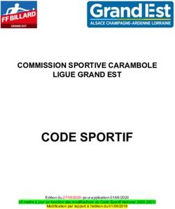 CODE SPORTIF COMMISSION SPORTIVE CARAMBOLE LIGUE GRAND EST - Edition du 27/09/2020 pour application 01/09/2020 - Ligue Grand Est de Billard