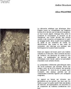 Atelier Structure Alice PILASTRE