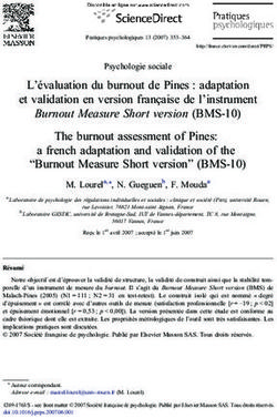 L'évaluation du burnout de Pines : adaptation et validation en version française de l'instrument