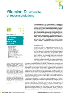 Vitamine D : actualité - et recommandations