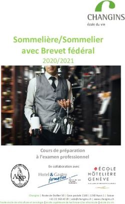 Sommelière/Sommelier avec Brevet fédéral 2020/2021 - Changins