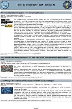 Revue de presse OCSTI 2021 - semaine 10