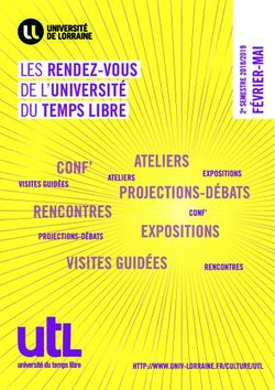 LES RENDEZ-VOUS DE L'UNIVERSITÉ DU TEMPS LIBRE - Université de Lorraine