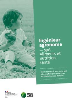 Ingénieur agronome - spé. Aliments et nutrition-santé - Venez concevoir avec nous une alimentation plus saine pour les générations de demain ! ...