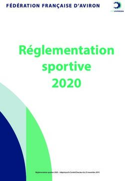 Réglementation sportive 2020 - FÉDÉR ATION FR ANÇ AISE D 'AVIRON - Rowing Club de Port Marly