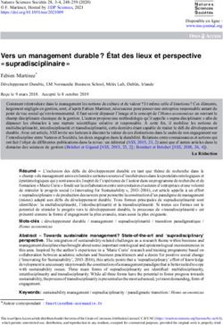 Vers un management durable ? État des lieux et perspective " supradisciplinaire "