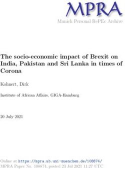The socio-economic impact of Brexit on India, Pakistan and Sri Lanka in times of Corona
