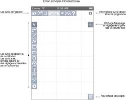 Ecran principal d'iPocket Draw