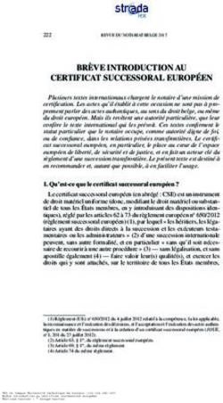 BRÈVE INTRODUCTION AU CERTIFICAT SUCCESSORAL EUROPÉEN - DIAL ...