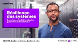Résilience des systèmes - Gérer les perturbations tout en gardant un oeil sur le futur - Accenture