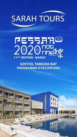 SOFITEL TAMUDA BAY PROGRAMME D'EXCURSIONS - 11&egrave;me &Eacute;DITION - MAROC - Sarah Tours